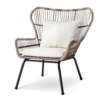 Terrace Rattan Chairs Tea Table Three Piece Set Modern Outdoor Furniture For Balcony Courtyard Garden Leisure outdoor Armchair