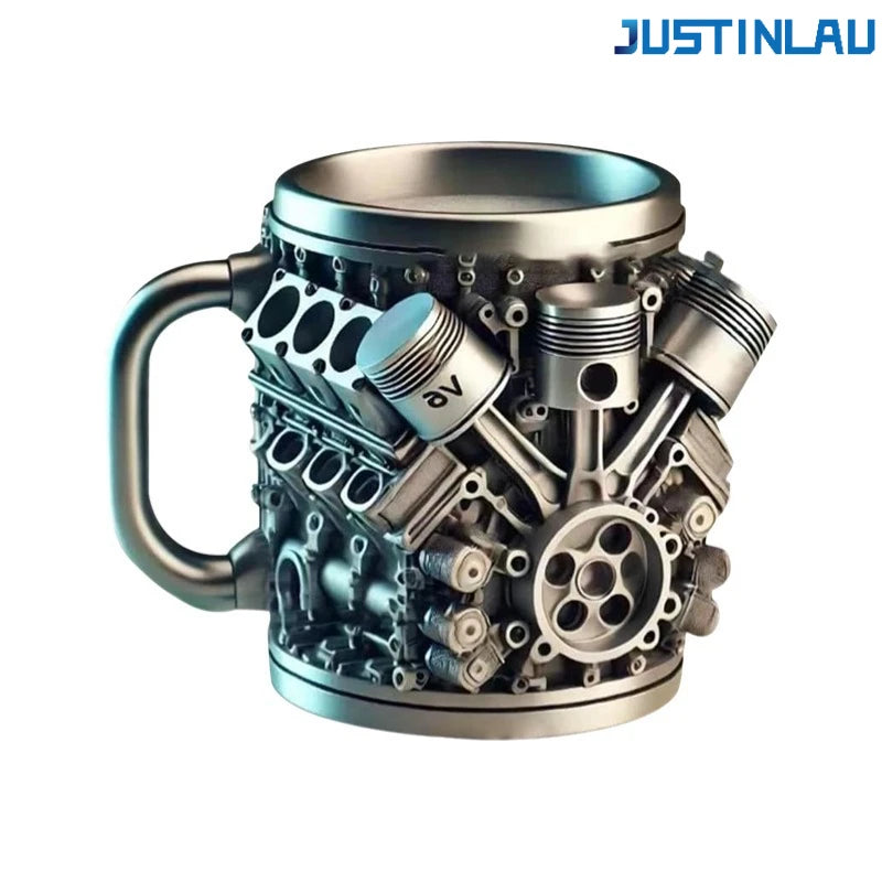JUSTINLAU 240/350ML 304 Stainless Steel Resin  Coffee Cup Hot Water Mug Tea Cup for Outdoors Eco-Friendly  in Stock Beer Mug