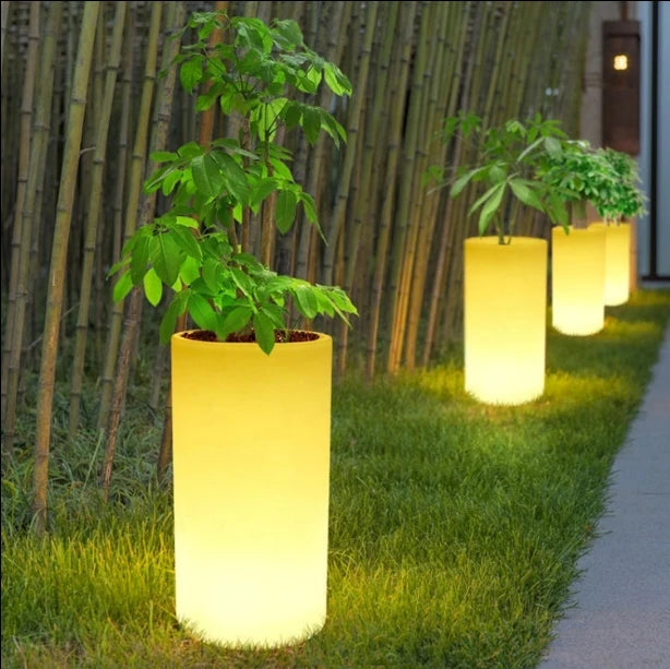 Large outdoor garden smart flower pot waterproof home decoration flower pot