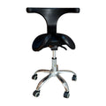 Dental Stool Adjustable Chair with Backrest Barber Salon Rolling Stool with Silent Casters Beauty Tattoo Stool Hydraulic Lift