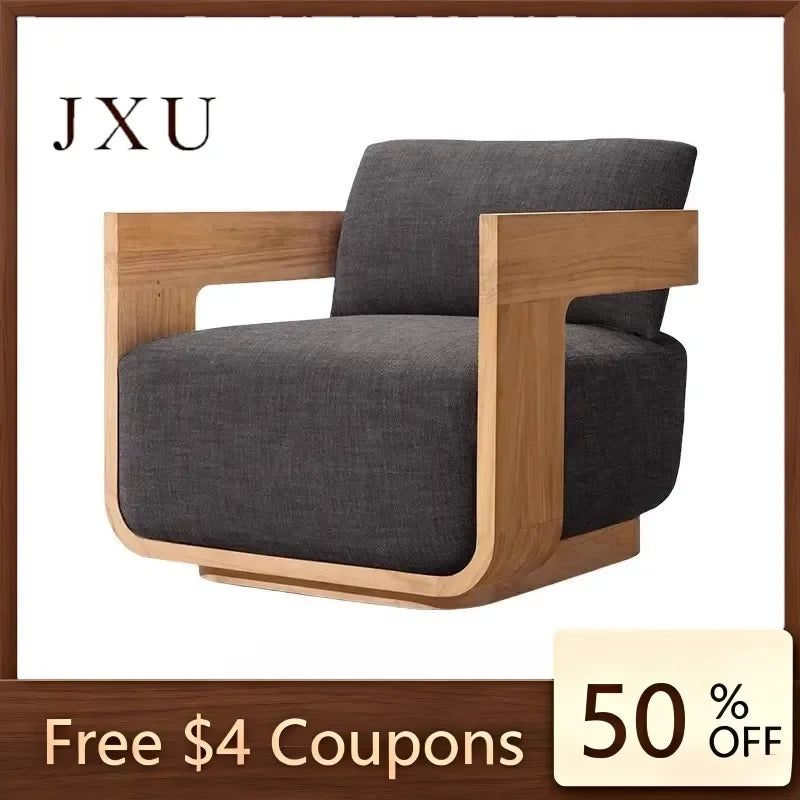 Teak Outdoor Sofa Solid Wood Frame for Villa Garden Balcony Terrace Hotel Homestay Leisure Durable