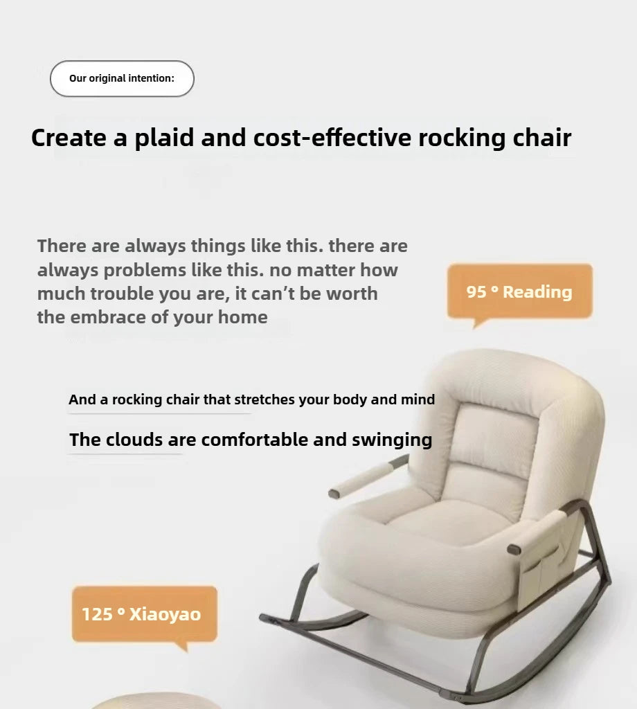 Lazy Sofa,Dog House,Rocking Chair,Home Living Room,Balcony, Folding Chair, Can Sit or Lie Down, Nap Time, Single Folding Chair