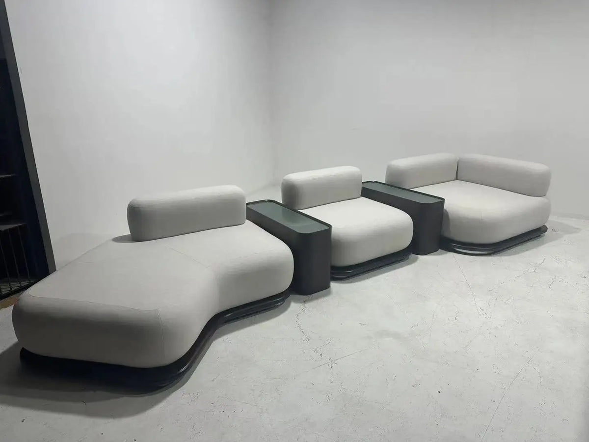#Italian Luxury Multi-Person Sectional Sofa One Seat Set for Modern Hotels for Waiting Area & Negotiation Light & Stylish