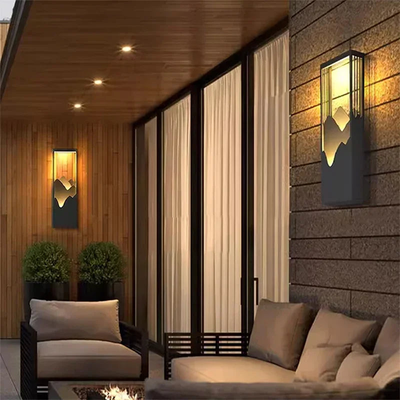 Contemporary LED Outdoor Wall Lamps Electric Simplicity Waterproof Balcony Hallway Courtyard Villa Gate Hotel