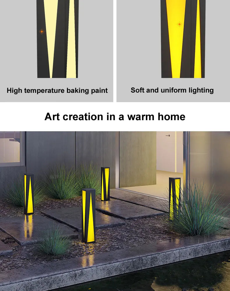 Outdoor Waterproof LED Landscape Light for Lawn Villa Community - Energy Efficient Courtyard Lighting with Electric Connection