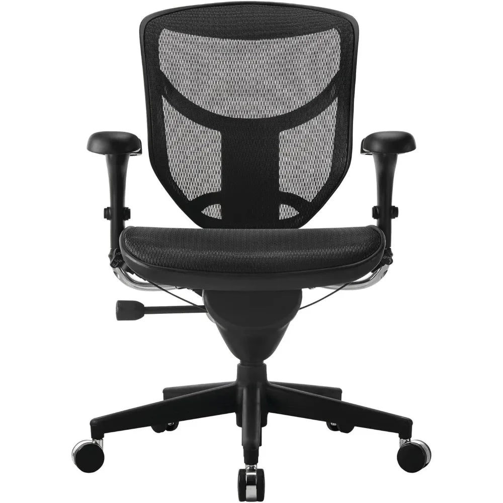 Ergonomic Mid Back Mesh Office Chair Black