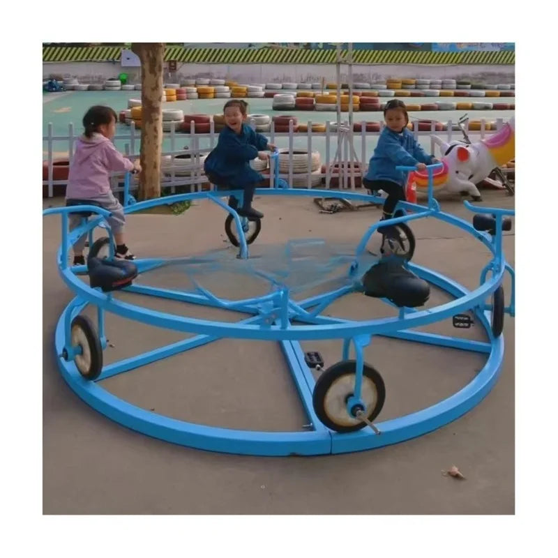 Outdoor amusement game park commercial 360 degree rotating bicycle bicycle game