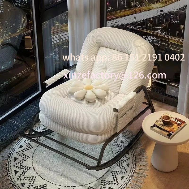 Customizable High Nordic Leisure Chair Single Recliner Sofa Comfort Modern Living Room Recliner Lazy Chair
