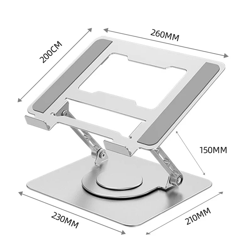Foldable Laptop Stand Notebook Holder Vertical Aluminium Adjustable Portable Laptop Table Stand for Macbook Tablet Accessories