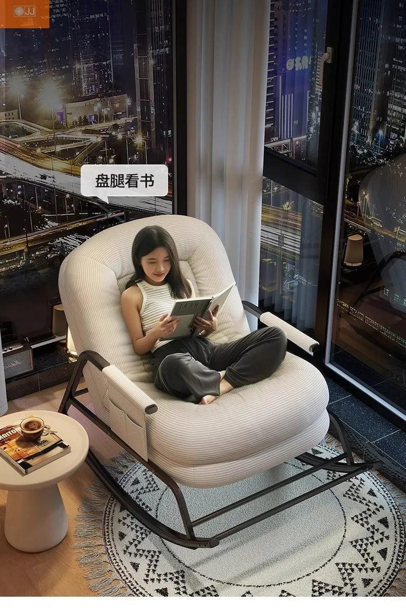 Lazy rocking chair Lazy sofa Home balcony Leisure living room Siesta chair Siesta rocking chair