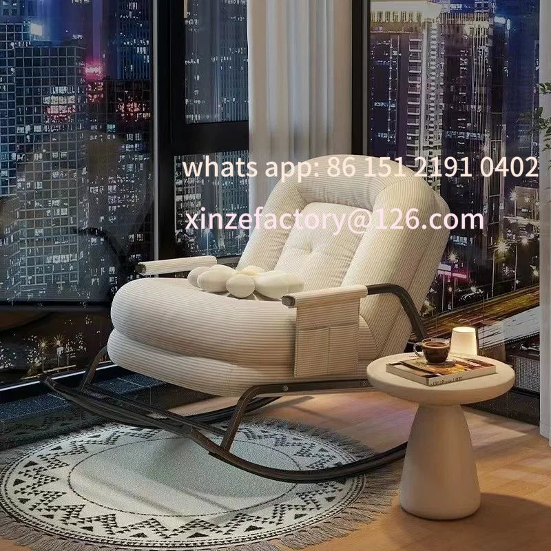 Customizable High Nordic Leisure Chair Single Recliner Sofa Comfort Modern Living Room Recliner Lazy Chair