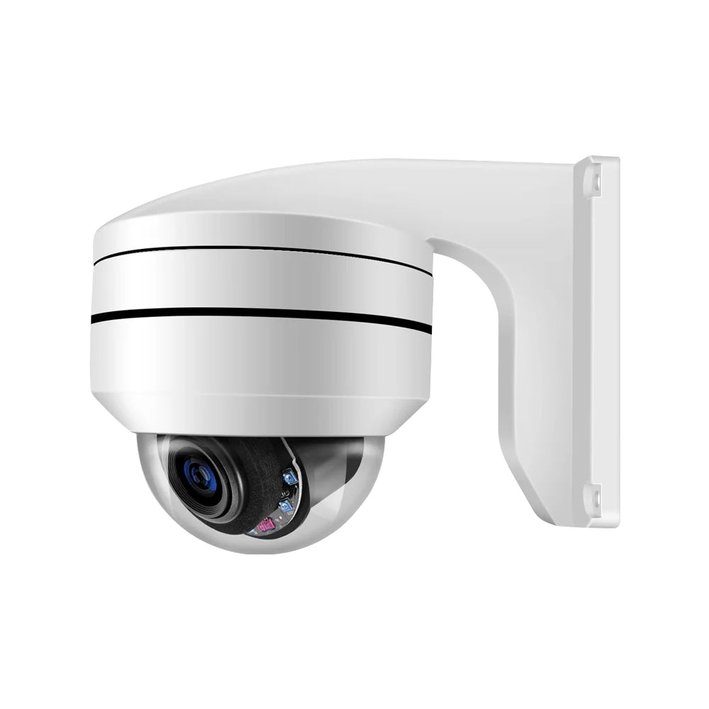 4K 8MP Outdoor POE PTZ IP Camera 12X Optical Zoom CCTV Surveillance Camera 100m IR Night Vision AI Human Detection RTIF ONVIF