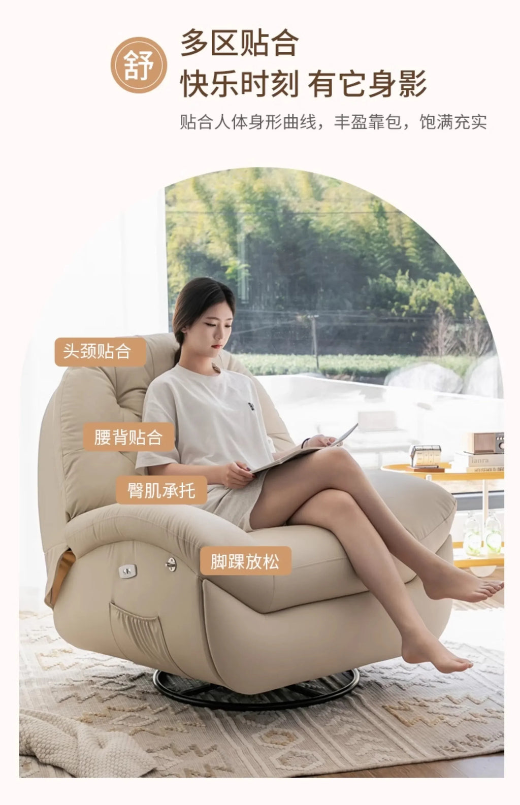 Foldable Floor Living Room Chairs Lounge Recliner Luxury Living Room Chairs Comfortable Relax Sillas De Comedor Home Furniture