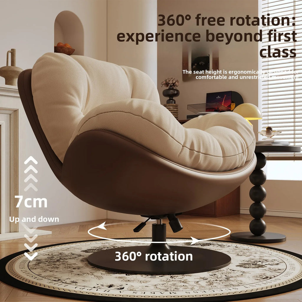 Eggshell Rocking Chair Lazy Sofa Reclining Chair Adult Sleeping Balcony Home Leisure Chair Single Living Room Lazy Chair