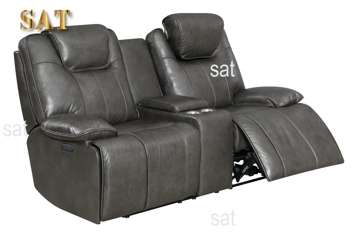 #Luxury comfort Living Room Home Furniture Sofa Set Genuine Leather Electric Power Recliner Sofa