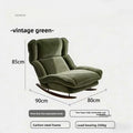 Foldable Recliner Chaise Lounge Chair with Adjustable Seat Single Sofa for Balcony Home Living Room Resting Comfortable