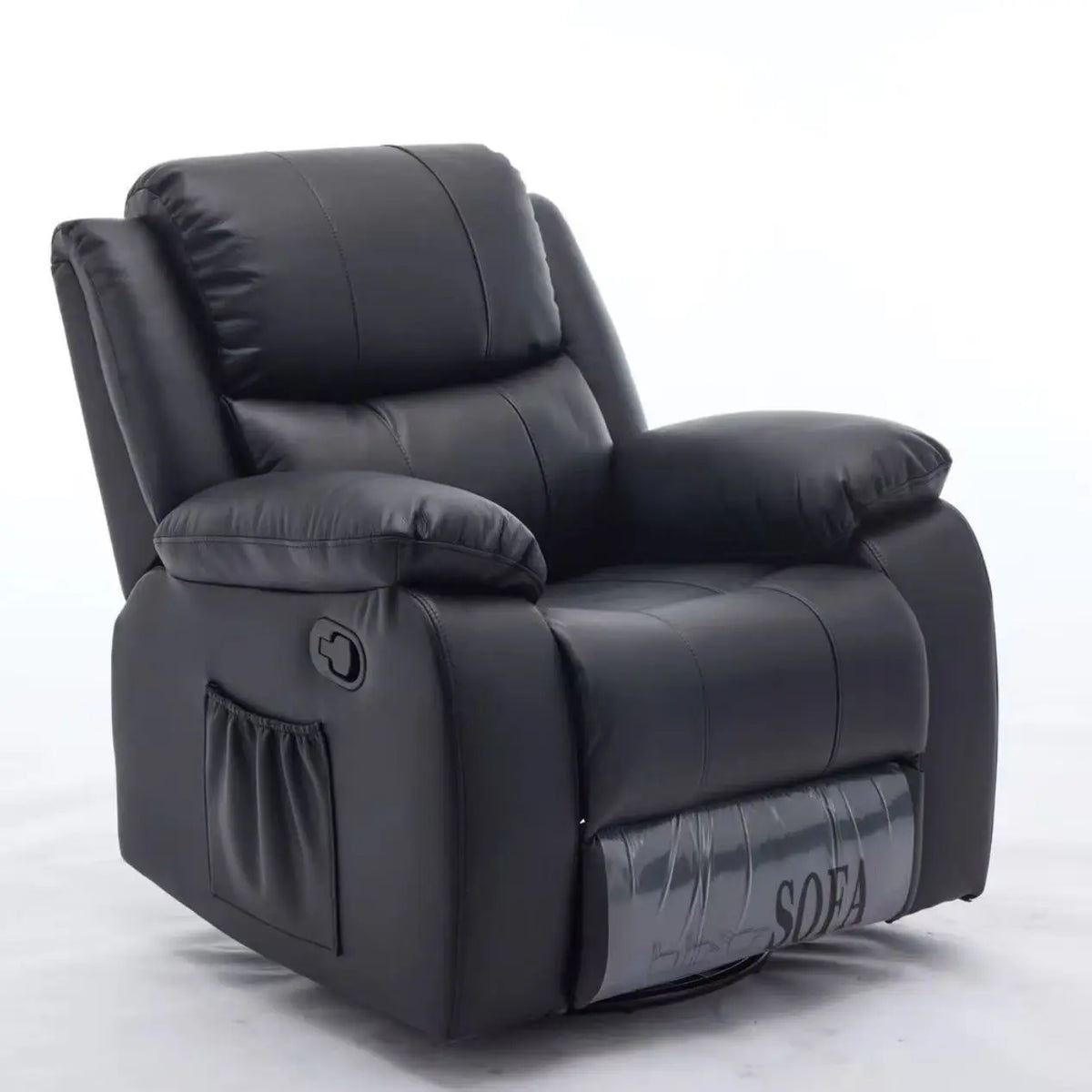 #@Modern Multifunction Electric Leather Recliner Sofa Recliner Sofa With Adjustable Backrest Swirling Single Sofa Chair