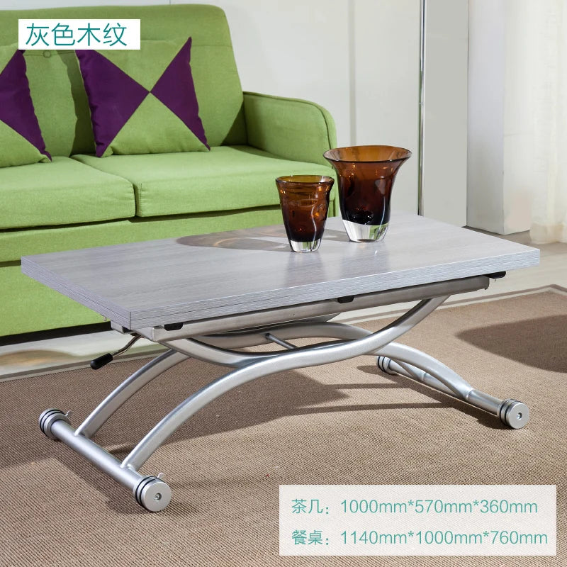 Gaomaiden free adjustment lifting coffee table small apartment household variable dining table dual-purpose square creative fold