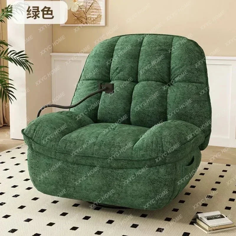 First-Class Space Massage Armchair Living Room Balcony Multi-Function Electric Reclining Rotating Leisure Sofa Rocking Chair