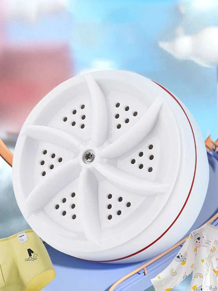 Rotating Turbines Washer Wheel Bubble Turbine Rotation Washer Machine Multifunction Cleaning Low Noise for Business Trip