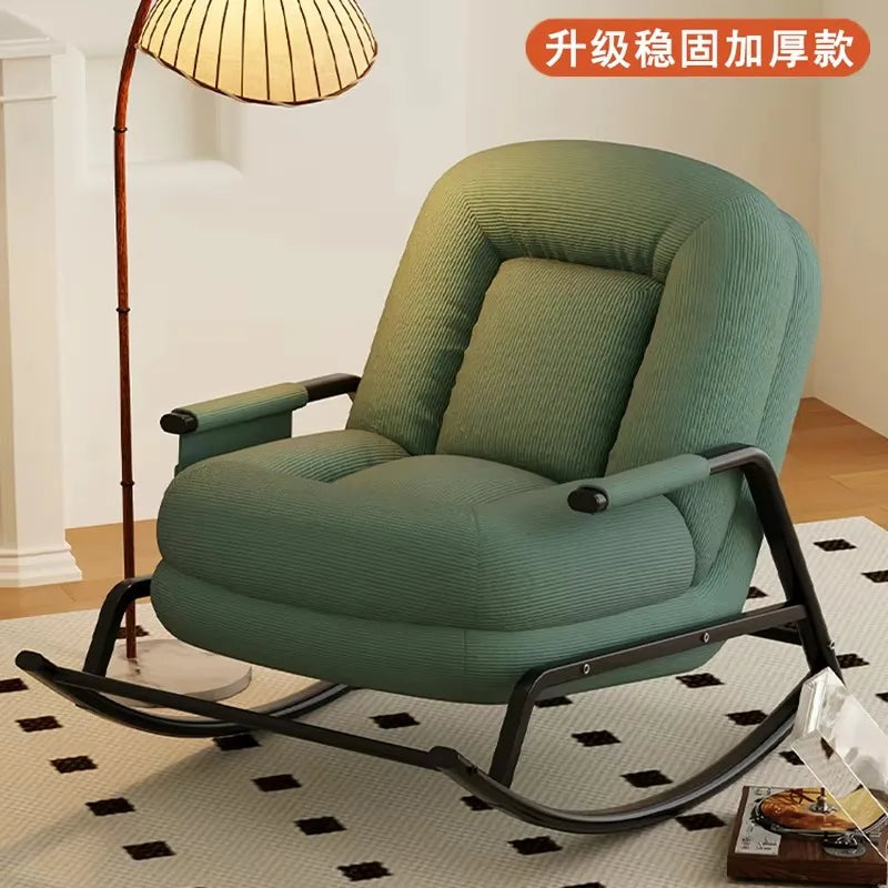 Luxury Design Living Room Chairs Regulate Modern Bedroom Rocking Chairs Floor Ergonomic Comfy Fauteuil Salon Home Furniture