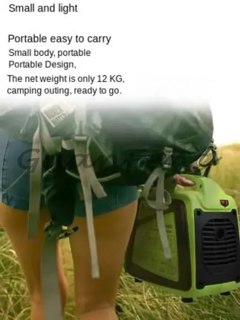 Small 1000w portable silent camping boating fishing external power inverter generator set