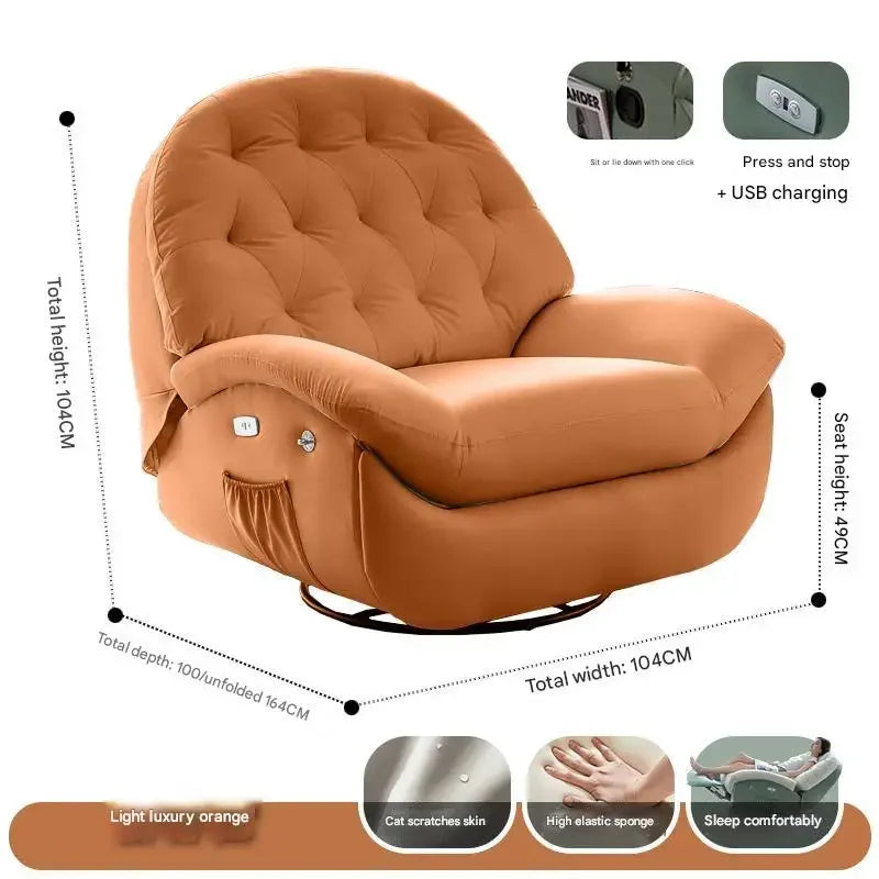 Designer Relax Massage Living Room Chairs Balcony Reading Swivel Comfortable Massage Ergonomic Fauteuil Lounge Suite Furniture