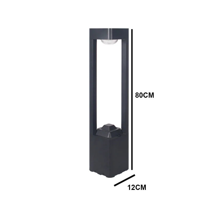 Outdoor Aluminum Landscape Bollard Lighting IP65 Waterproof Villa Pathway Pillar Light IP65 Waterproof Patio Exterior Floor Lamp