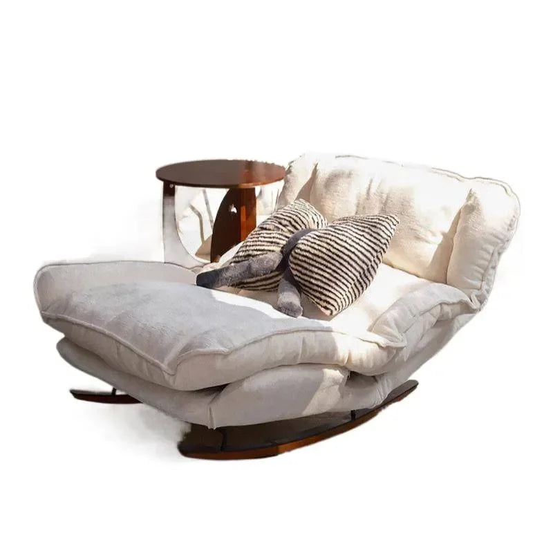 Adult Rocking Chair Recliner for Balcony Home Living Room Light Luxury Single Sofa Leisure Lazy Chair