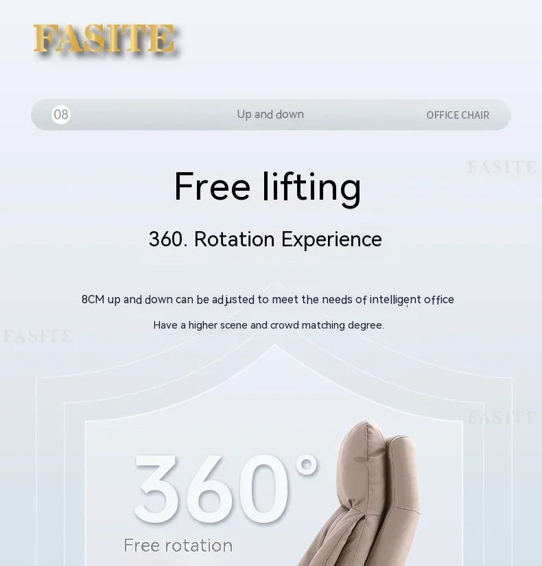 Practical Leather Executive Mobile Desk Chair Gaming Computer Ergonomic Office Chairs Reading