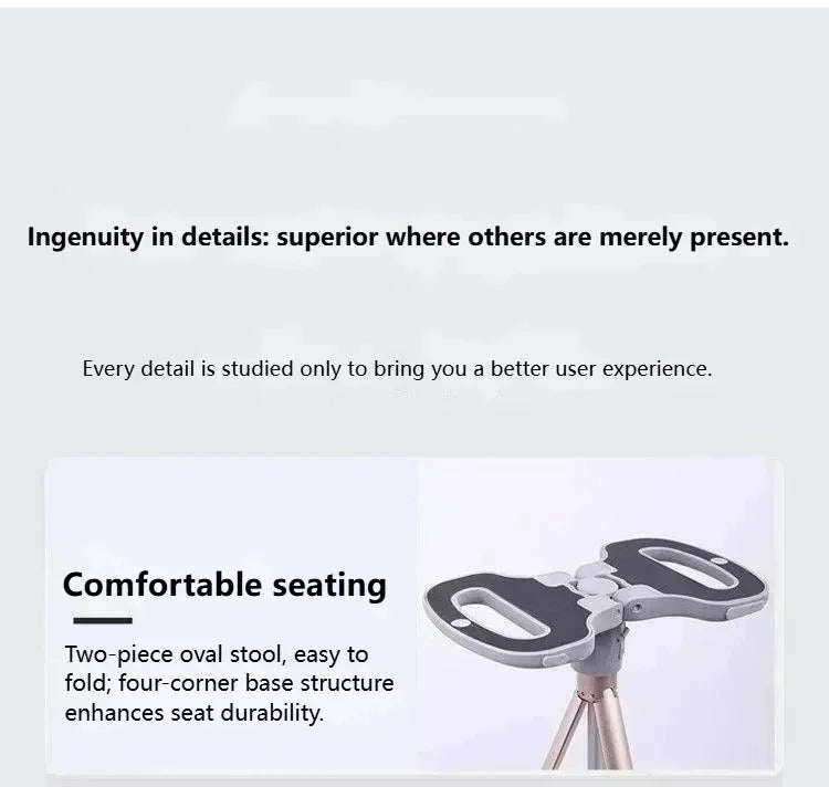 Multifunctional Walking Aid Stool/cane Chair Non-slip Folding Portable Lightweight Walking Aid Four-legged Cane For Sitting
