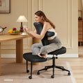 Ergonomic Cross Legged Office Chair Extra Wide for ADHD and Meditation, Kneeling Chair with 360° Swivel Wheels and, Custom