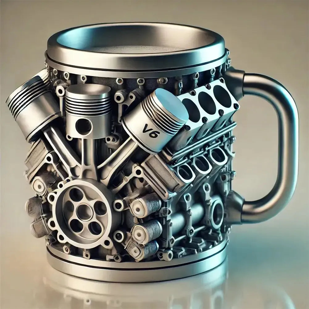 1/2Pcs Unique Car Engine Coffee Cup Stainless Steel Cocktail Beer Mug Tea Cup Gifts for Men Car Lovers For Home And Office Bar
