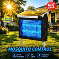 Solar Bug Zapper Outdoor, 4500V Mosquito Zapper with Panel Sensor, Waterproof Electric Fly Zapper for Garden Patio Camping