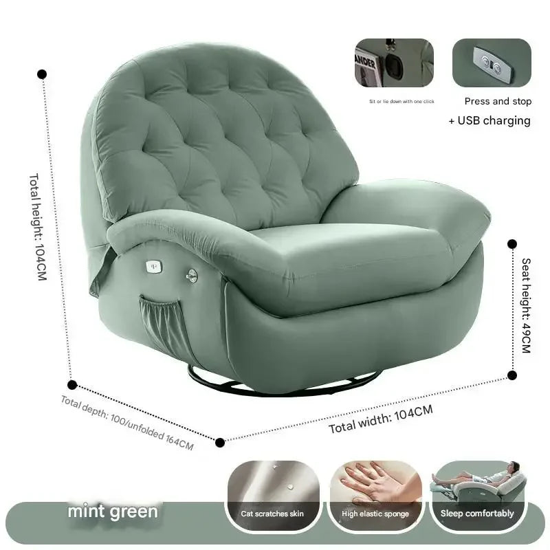 Designer Relax Massage Living Room Chairs Balcony Reading Swivel Comfortable Massage Ergonomic Fauteuil Lounge Suite Furniture