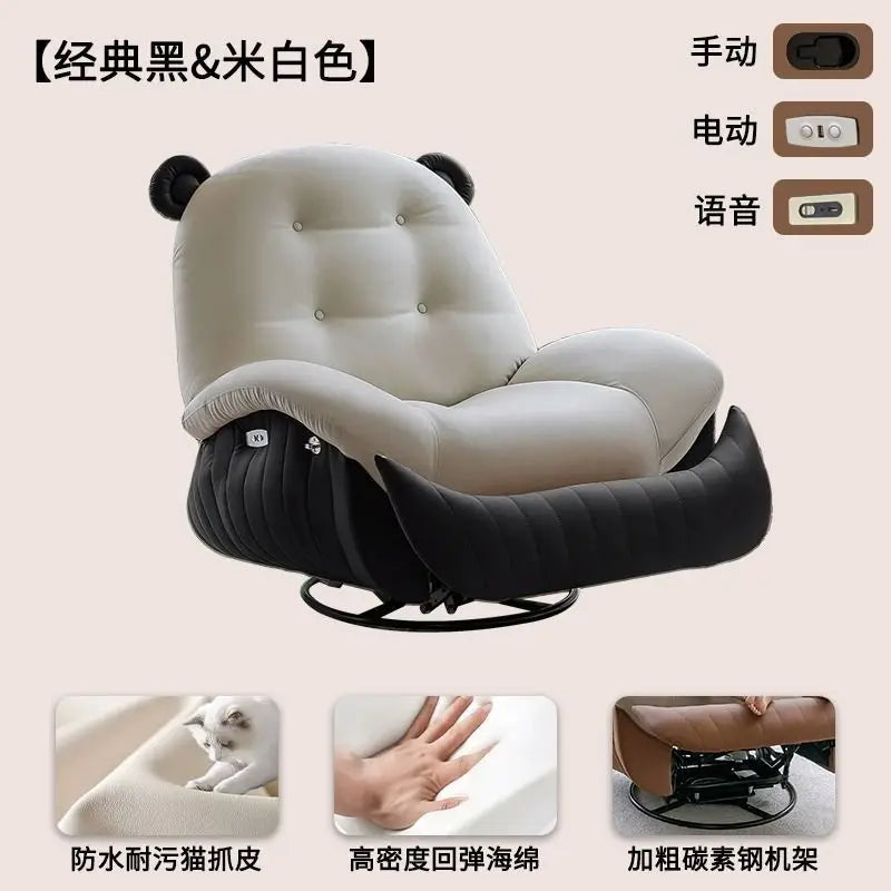 Multifunctional Electric Massage Lazy Sofa for Easy Relaxation with Simple Modern Design Flannel Upholstery and Smart Remote