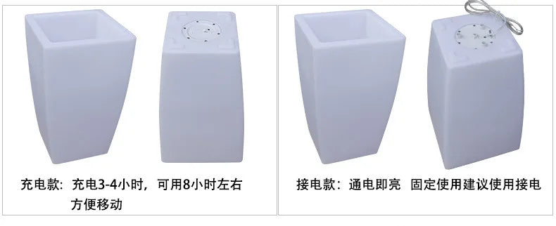 Flower potsHigh potsFloor-to-ceiling flower bed lightsShop windows, hotels, green plants, small potted plants, outdoor shops