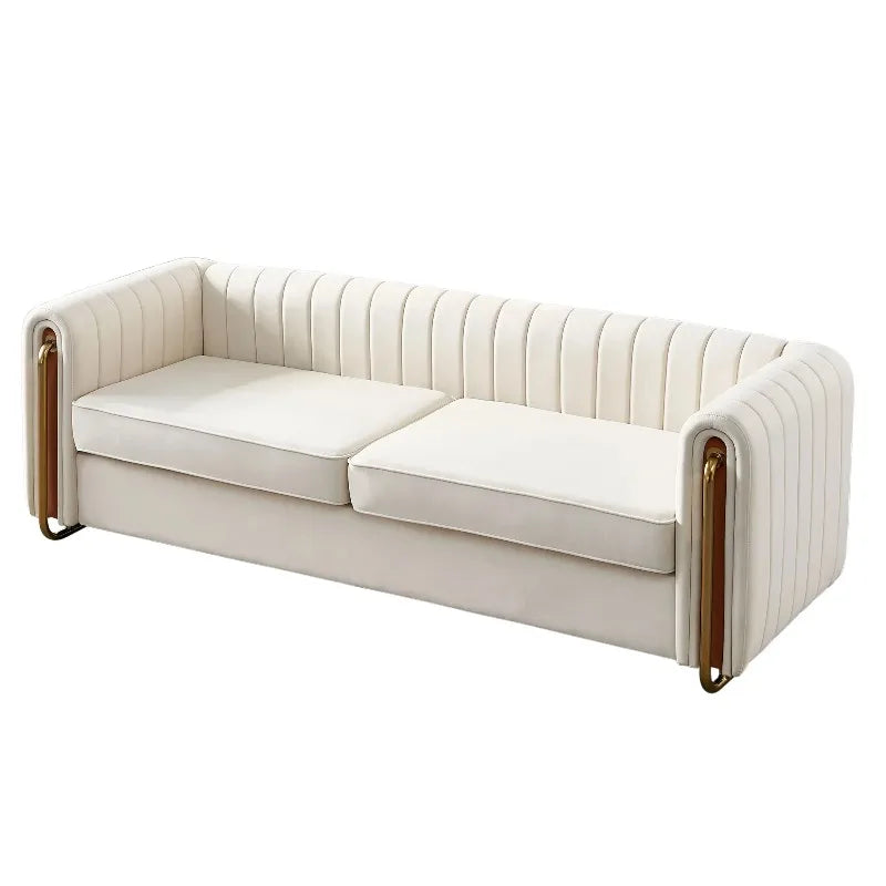 #High-End Luxury Velvet Sofa Set For Living Room Hotel Villa Sectional Convertible For Apartment Use