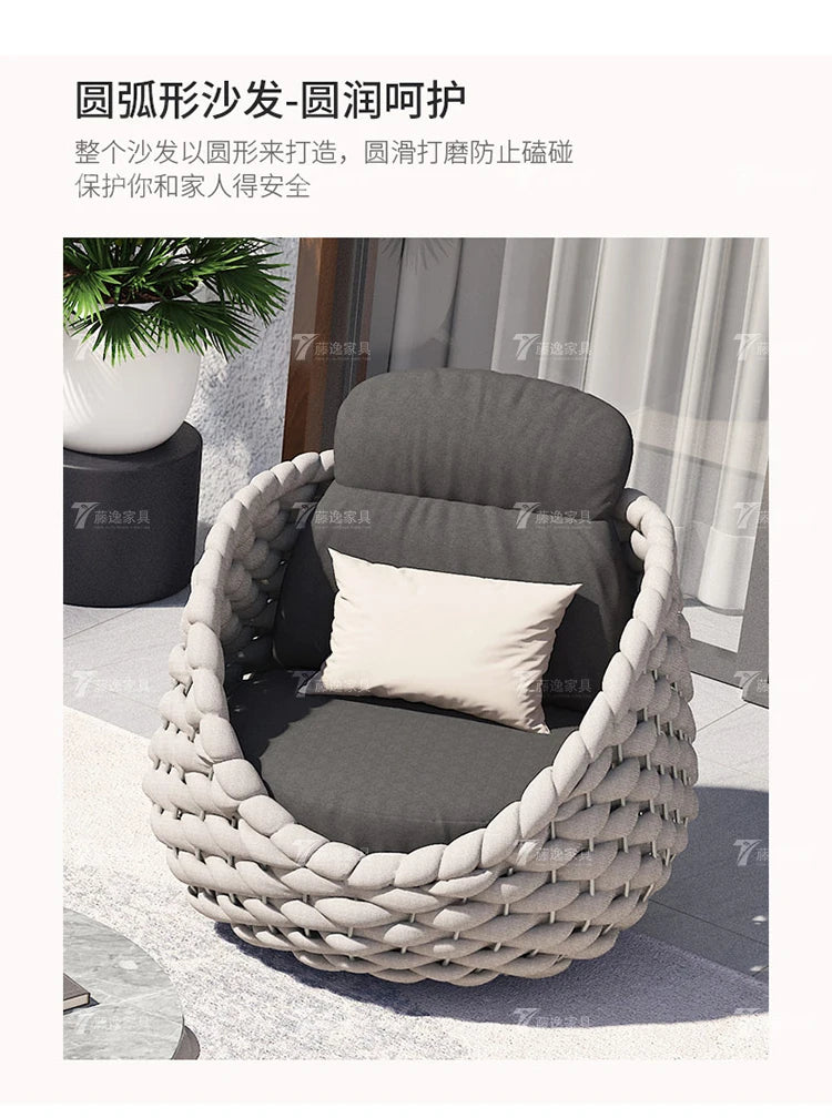 Outdoor sofa casual combination rattan sofa