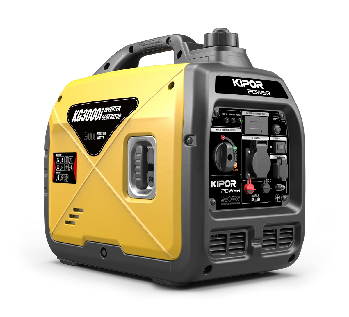 Professional 2kW Home Electric Generators Portable 2000W Diesel Inverter Generator With Single Phase AC Output 50Hz Frequency