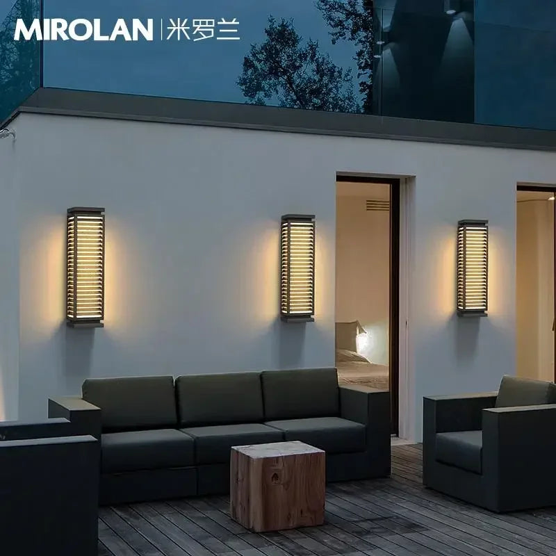 Luminaire Garage Pathway Outdoor Stainless Steel Wall Light LED Cubical Black Lighting Fixture Waterproof Anti Rust Sconce
