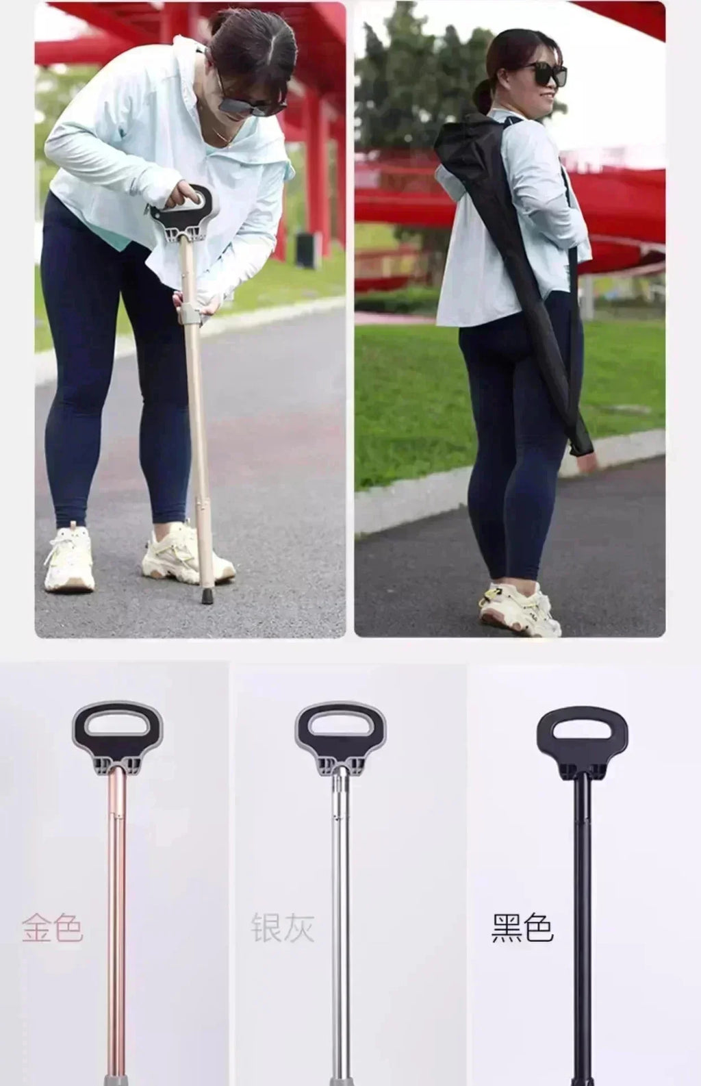 Multifunctional Walking Aid Stool/cane Chair Non-slip Folding Portable Lightweight Walking Aid Four-legged Cane For Sitting