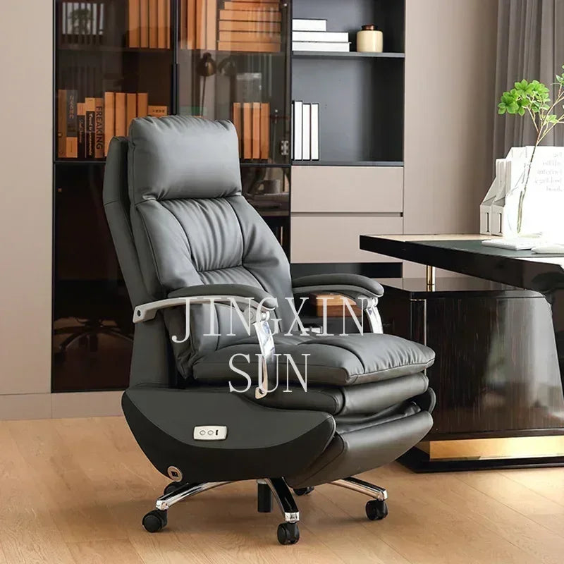 Practical Leather Executive Mobile Desk Chair Gaming Computer Ergonomic Office Chairs Reading