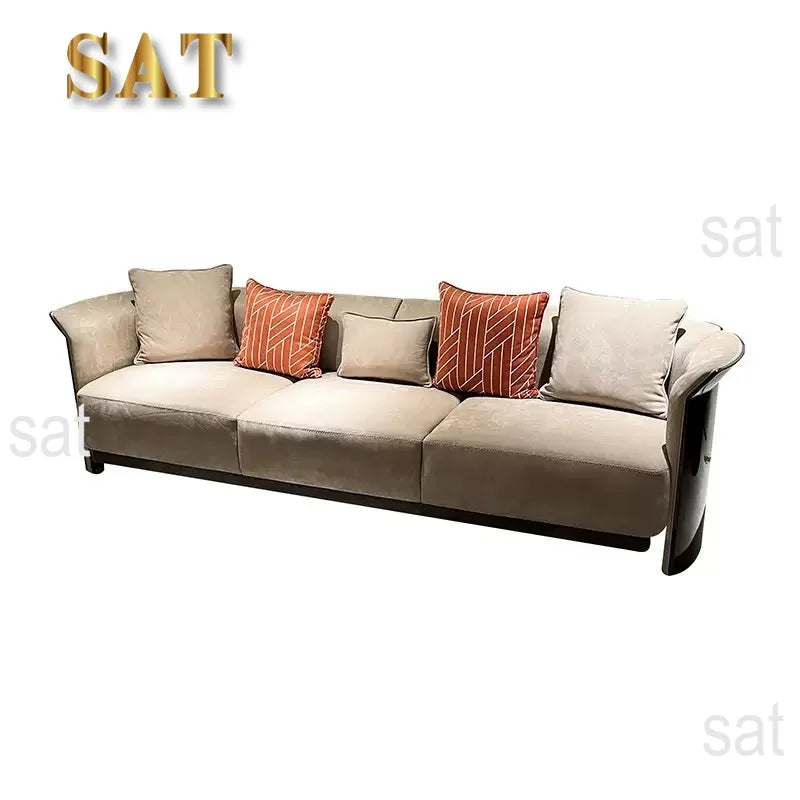 %^High Quality Sectional Sofa 3 Seater Boucle Fabric Sofa Set Living Room for Home