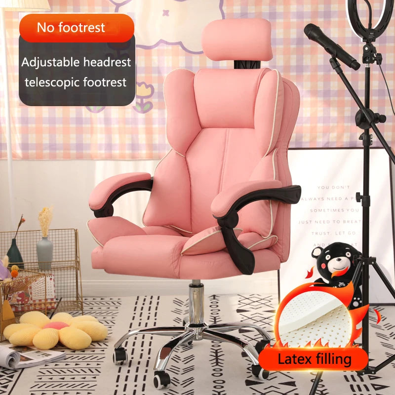 Mobile Ergonomic Office Chair Recliner Computer Bedroom Accent Office Chair Gameing Study Sillas De Oficina Office Furniture