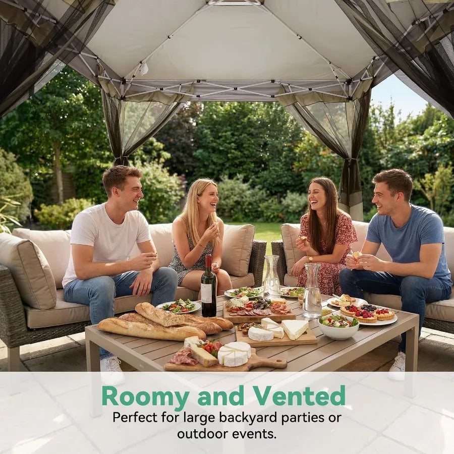 Feet Pop up Gazebo on Clearance - Outdoor pop up Canopy Tent, carpas para Patio, Shelter - Screen Tents with Portable Carry Bag
