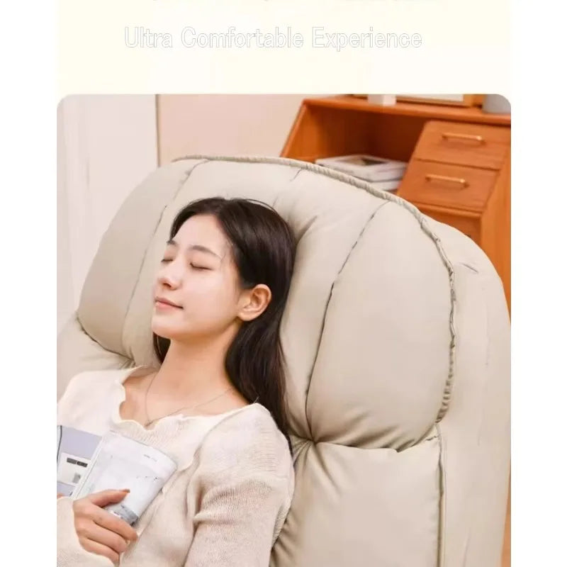 Flannel Fabric Manual Recliner Comfortable Rotating Massage Chair for Home Living Room Bedroom Hotel School Swivel Rocking