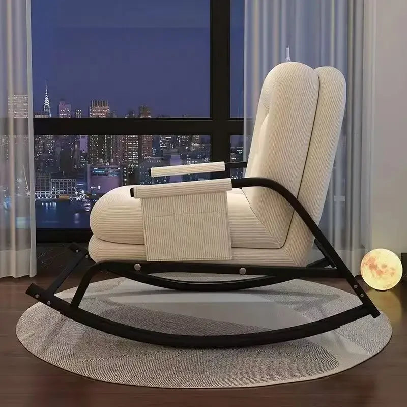 Multifunctional Rocking Chair Home Balcony Leisure Sofa Adjustable Adult Recliner