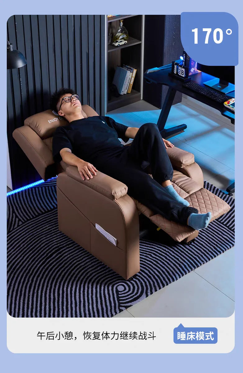 YZ6.15 Comfortable Long Sitting Reclining Multi-Functional Lazy Chair Internet Cafe Gaming Sofa Home Internet Cafe Sofa