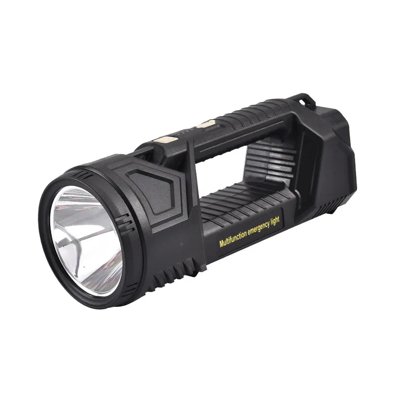 Extra Large Flashlight 22/27/38.5cm Outdoor Solar Flashlight Rechargeable Searchlight Long Range Carry Super Bright  Flashlight
